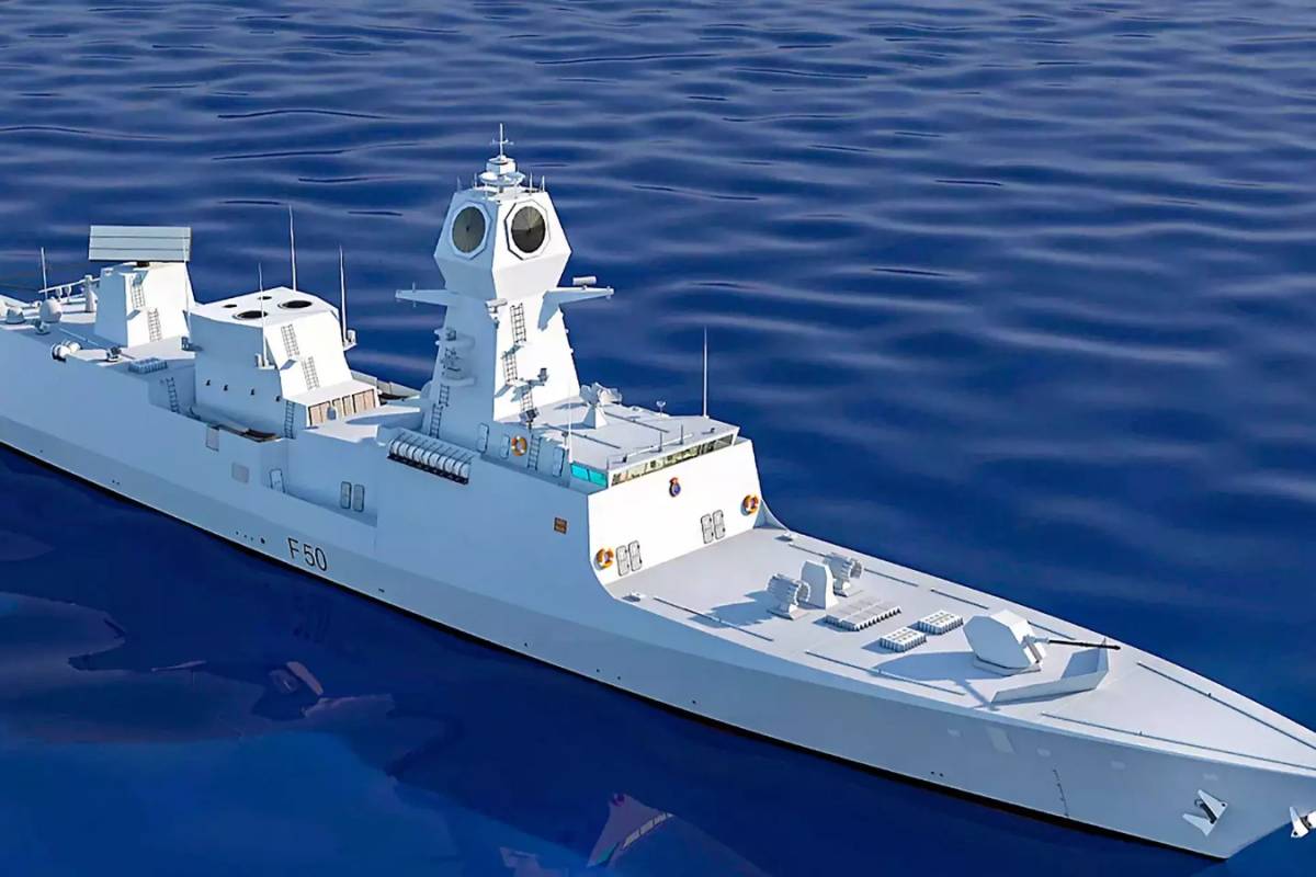 An animated photo of Vindhyagiri, a Project 17A Frigate