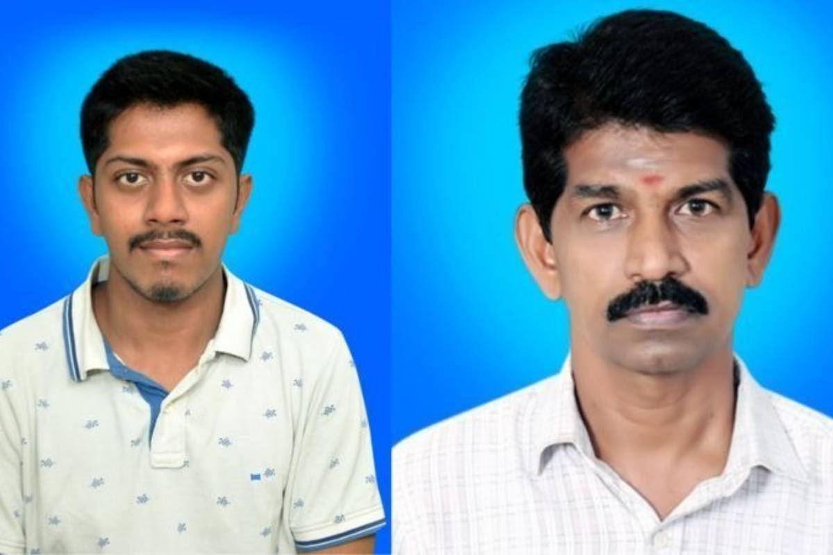 Jagadeeshwaran (Left) and his father Selvasekar (Right)