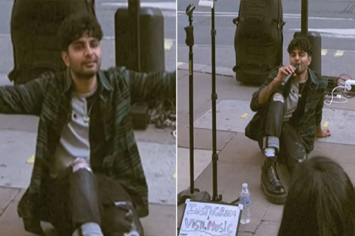 Street Performer Mesmerizes The crowd With His New Version Of “Pehla Nasha” On UK Street