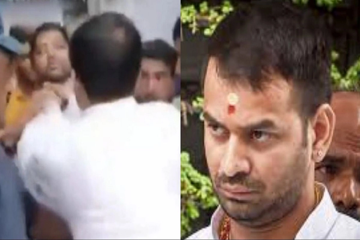 Watch: Bihar Minister Tej Pratap Yadav Hits And Abuses an RJD Worker, Video Goes Viral