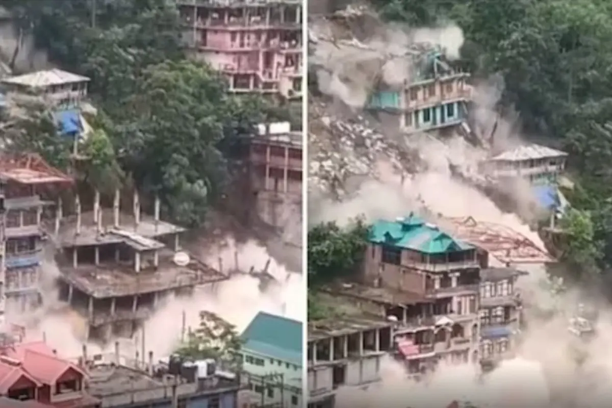 Destructive Forces Of Nature Unleashed In Kullu: 7 Multi-Storey Buildings Toppled By Intense Landslide