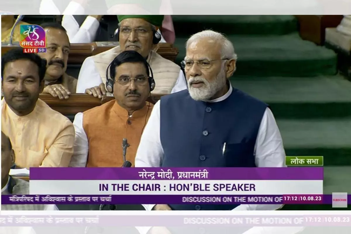 PM Modi In Parliament LIVE: Prime Minister Calls I.N.D.I.A Alliance “Arrogant”