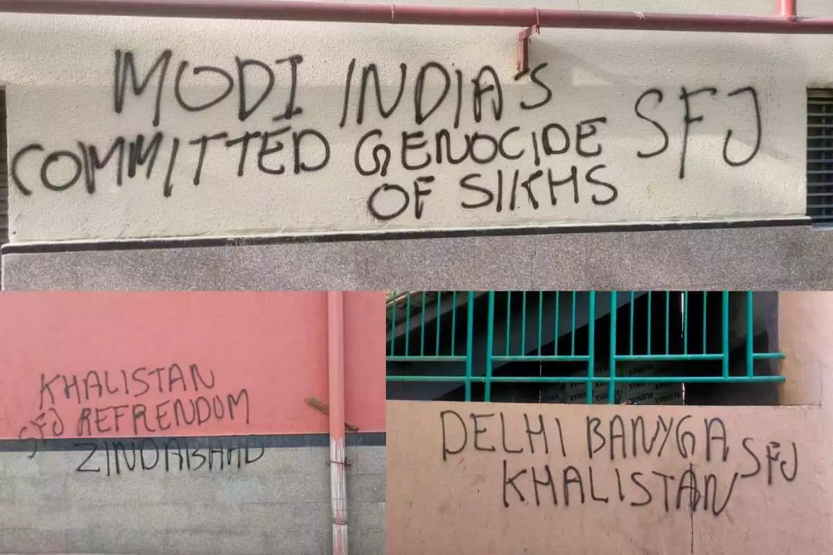 “Delhi Banega Khalistan” Written On Walls Of Metro Stations In Delhi Ahead Of G20; What Does It Depict?