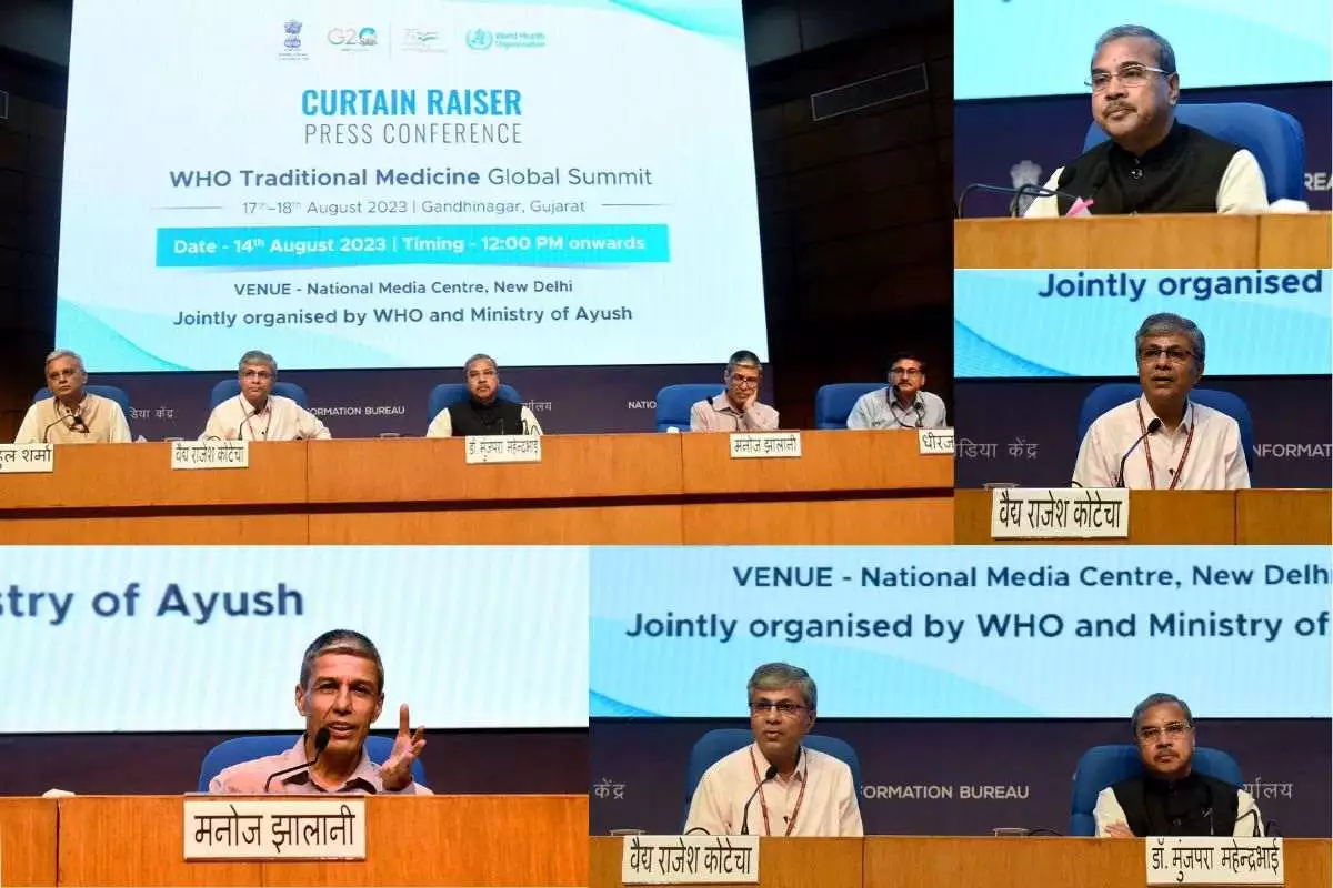 WHO And The Ministry Of Ayush To Host The First-Ever Global Summit On Traditional Medicine