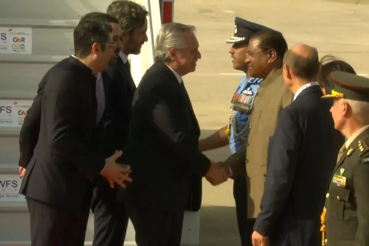 Argentina’s President Alberto Fernández Arrives In Delhi