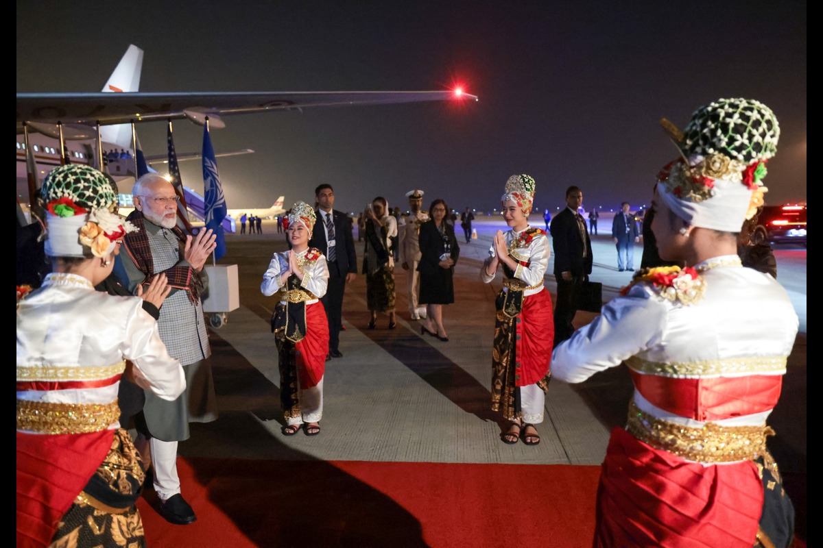 PM Modi Arrives Indonesia To Attend ASEAN-India Summit