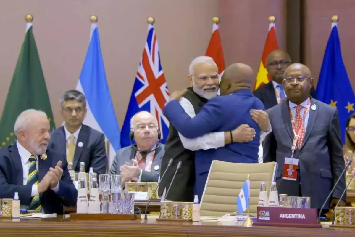 Following A Hug From PM Modi And An Invitation To Table, African Union Joins G20