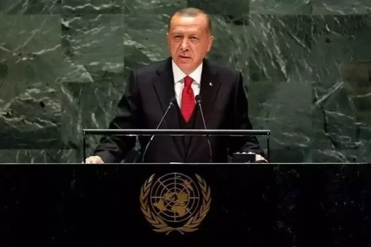 Turkey’s President Brings Up Kashmir Issue At UN General Assembly