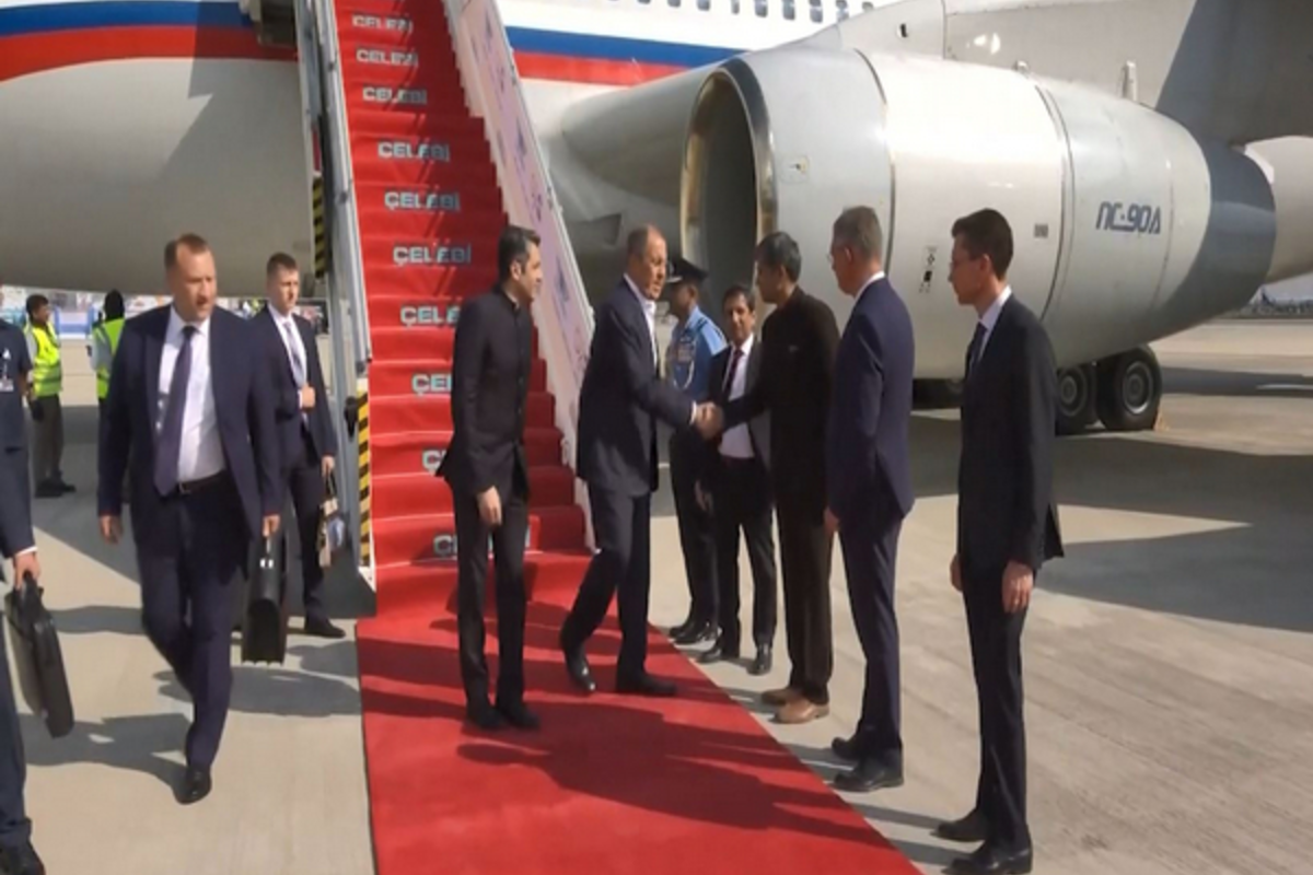 At G20 Summit In Delhi, The Foreign Minister Of Russia Arrives