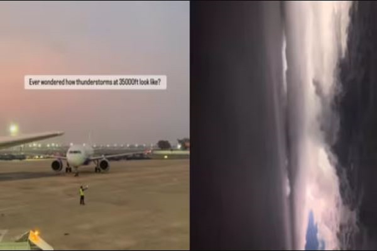 How Does a Thunderstorms Look Like From a Plane? Watch Viral Video Here