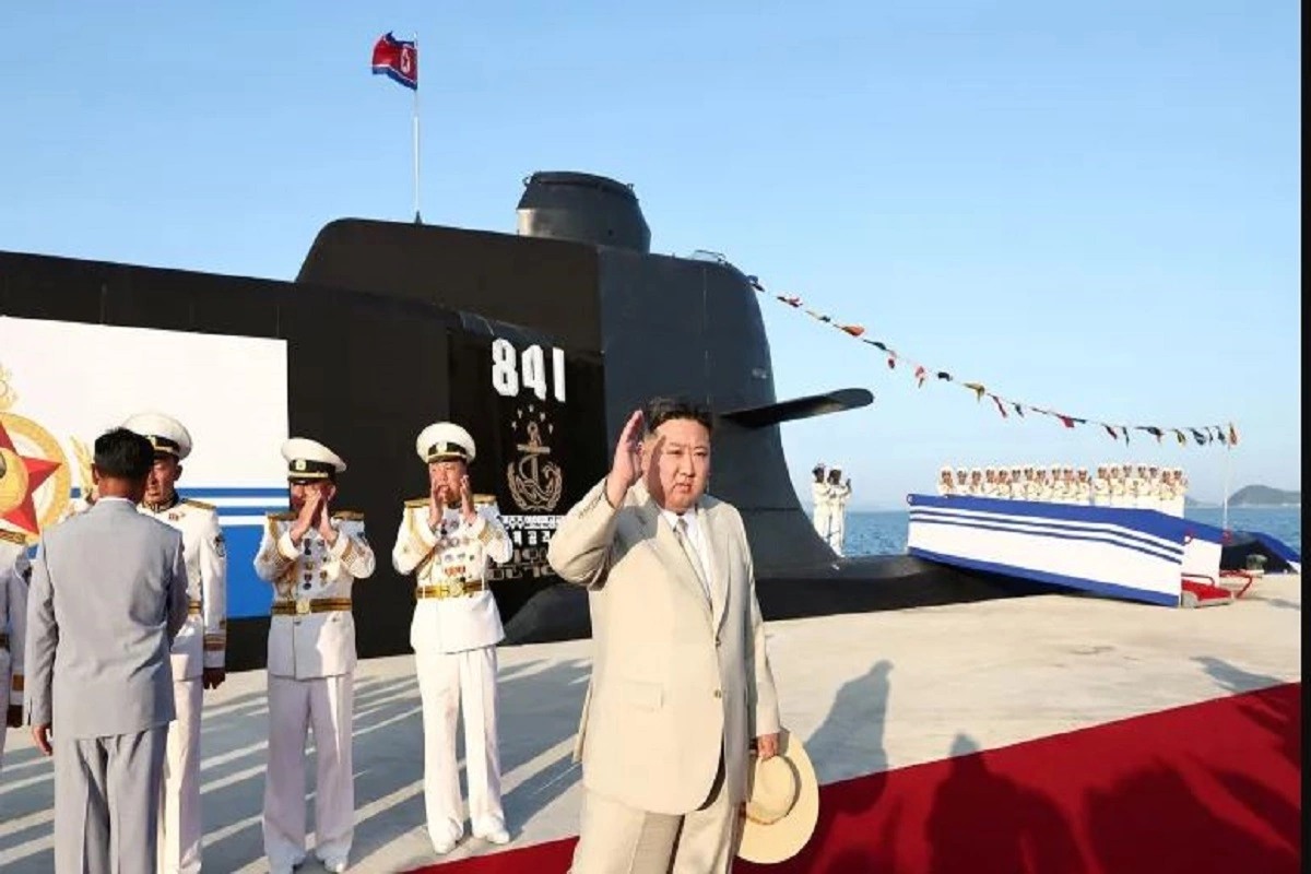 Launch Of a New “Tactical Nuclear Attack” Submarine By North Korea