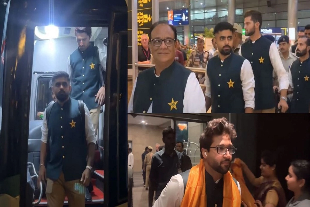 Pakistan team lands in Hyderabad for the World Cup 2023