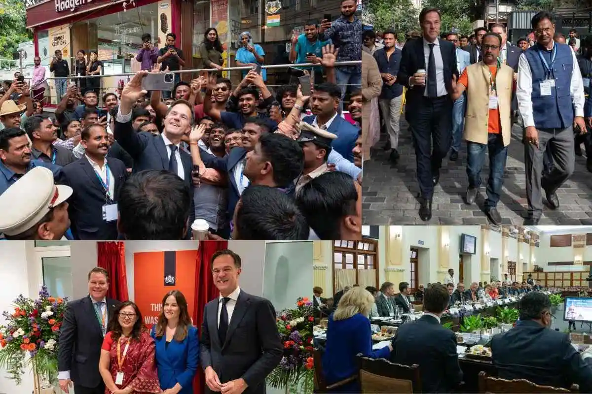 Dutch Prime Minister Enjoys ‘Masala Chai’ And Cycling On The Roads Of Bengaluru