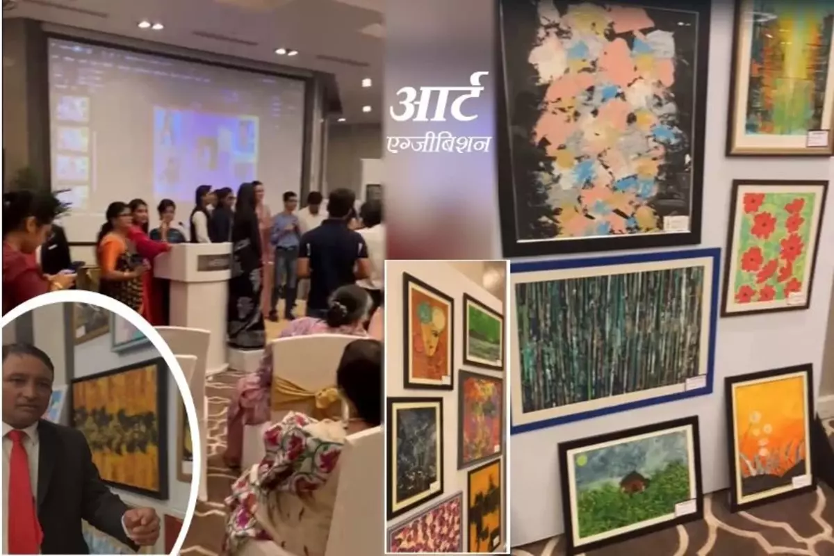 Art Exhibition For Specially Abled Artists Held At Connaught Place, Received Appreciation From The Visitors