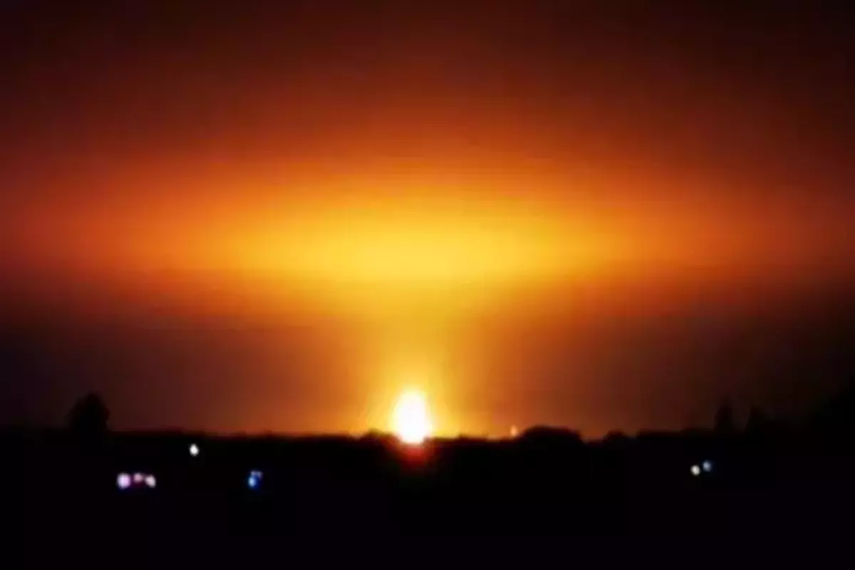 Huge Fireball Launches Into Sky As Lightning Strikes UK Biogas Plant