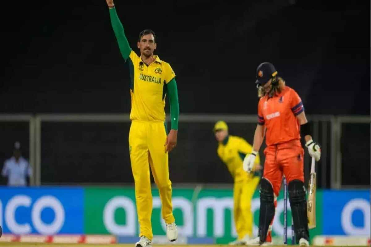 World Cup Warm-ups : Mitchell Starc Completes Hat-Trick vs The Netherlands