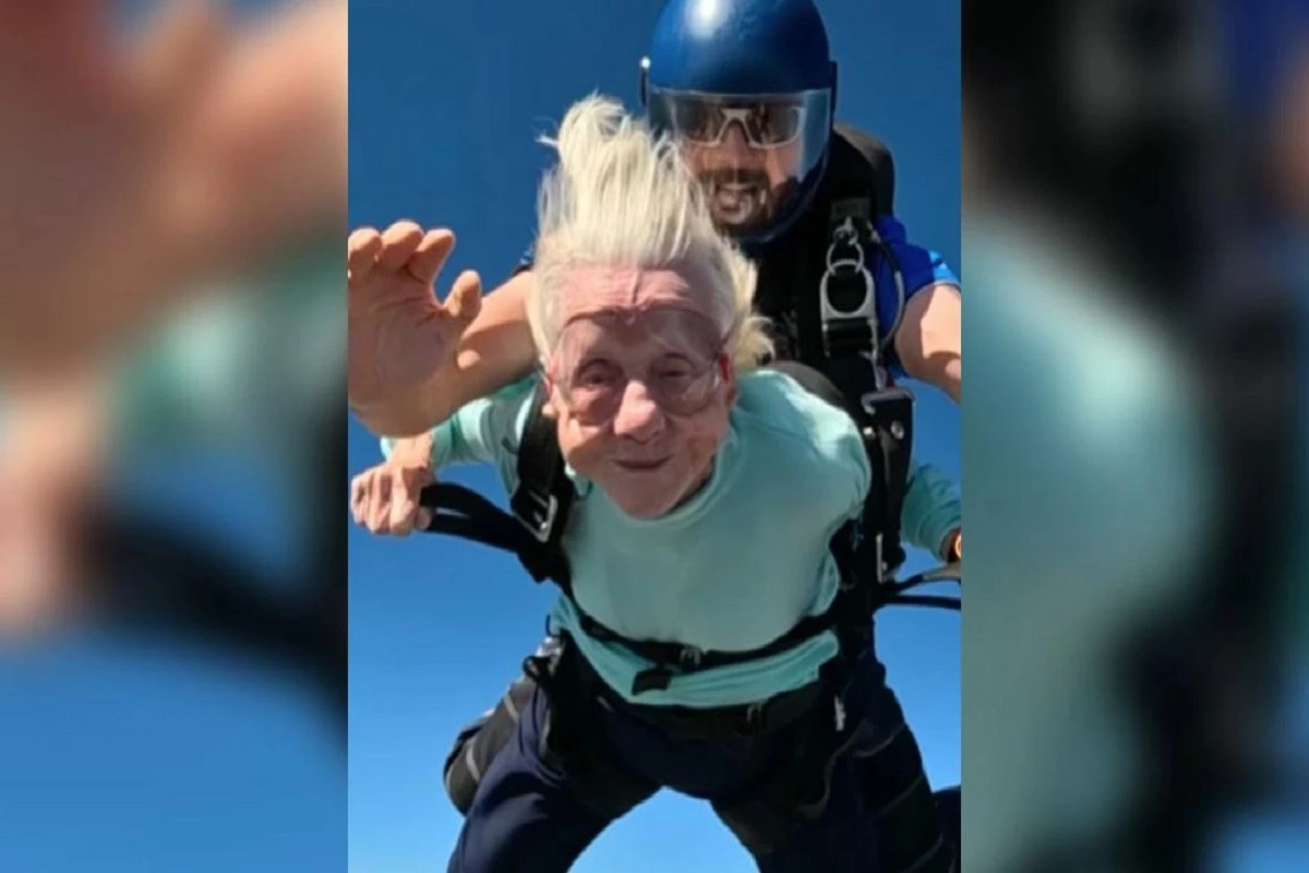 104-Year-Old Woman Attempts a World Record Skydive