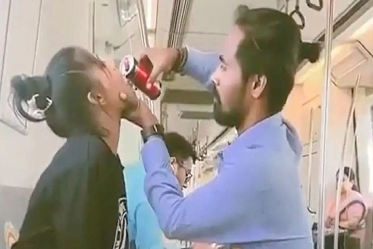 Intimate Controversial Video In Delhi Metro Sparks Outrage On Social Media, Watch Here
