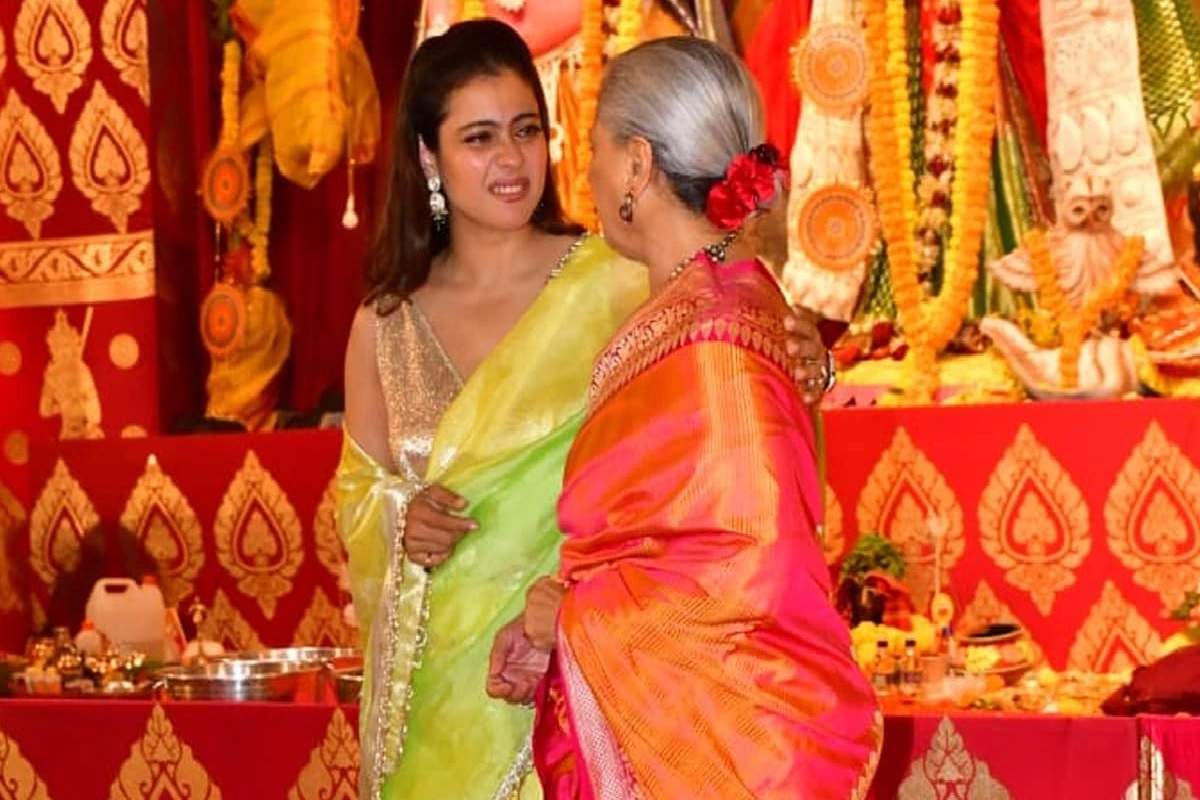 Durga Puja 2023: Kajol and Jaya Bachchan’s Kabhi Khushi Kabhie Gham Reunion