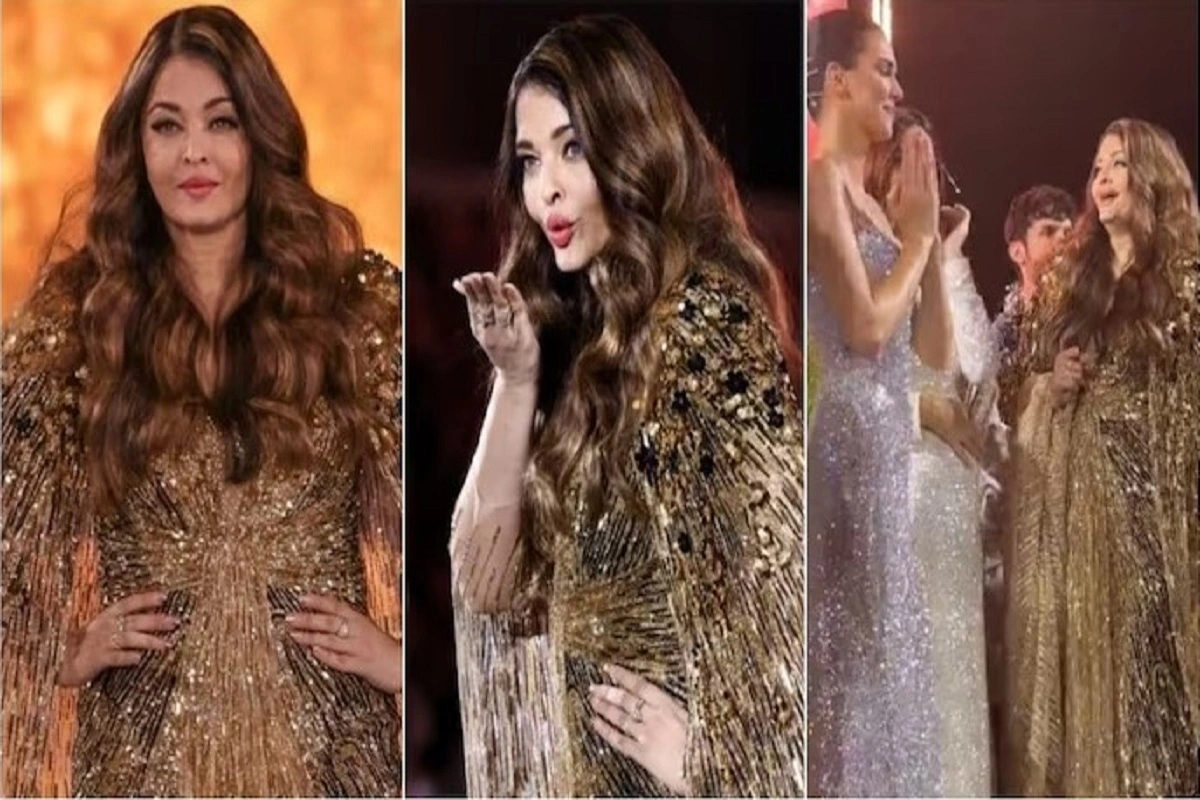 Aishwarya's attire on the occasion