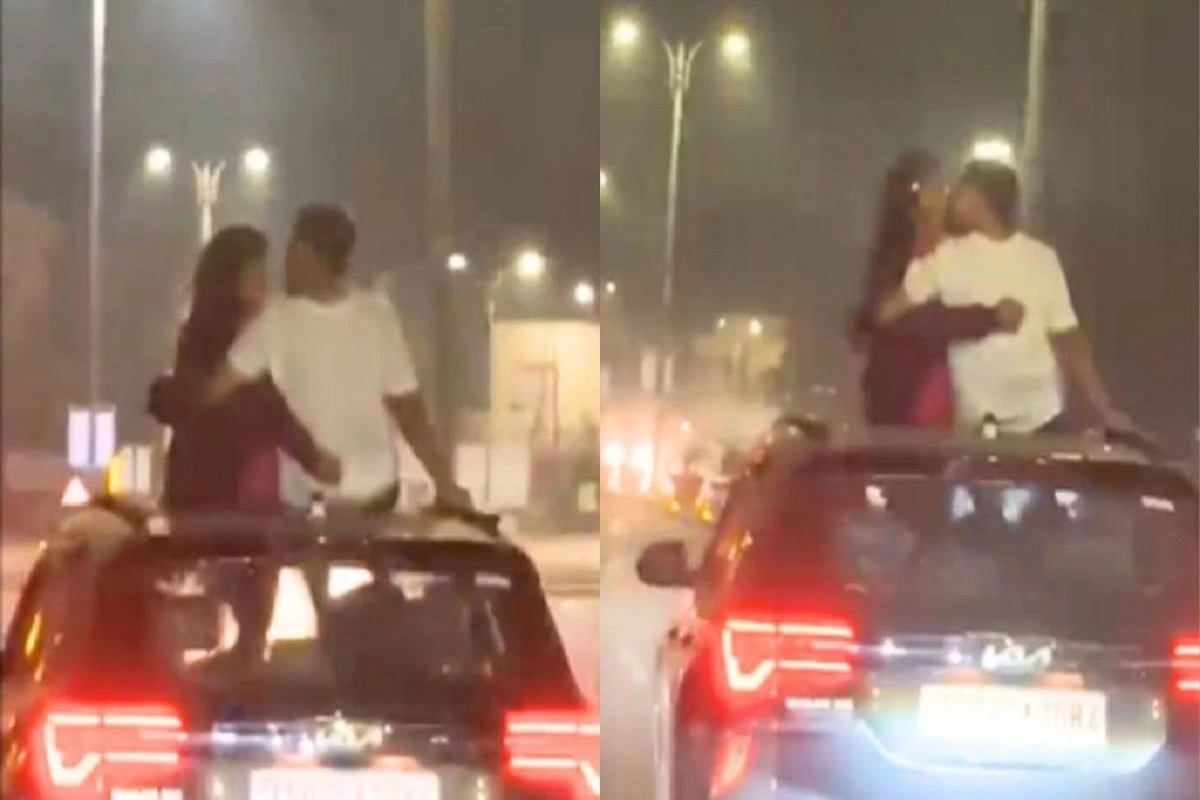 Hyderabad Couple Kisses on Sunroof of Speeding Car, angered People Demand Action