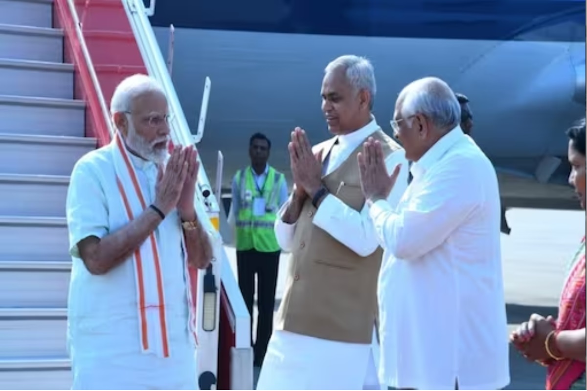 PM Modi arrives in Gujarat for 2-day visit, will lay foundation stone of various projects