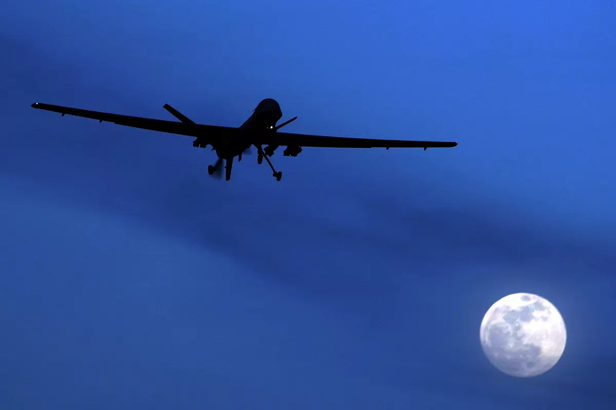 US surveillance drone searching hostages over Gaza