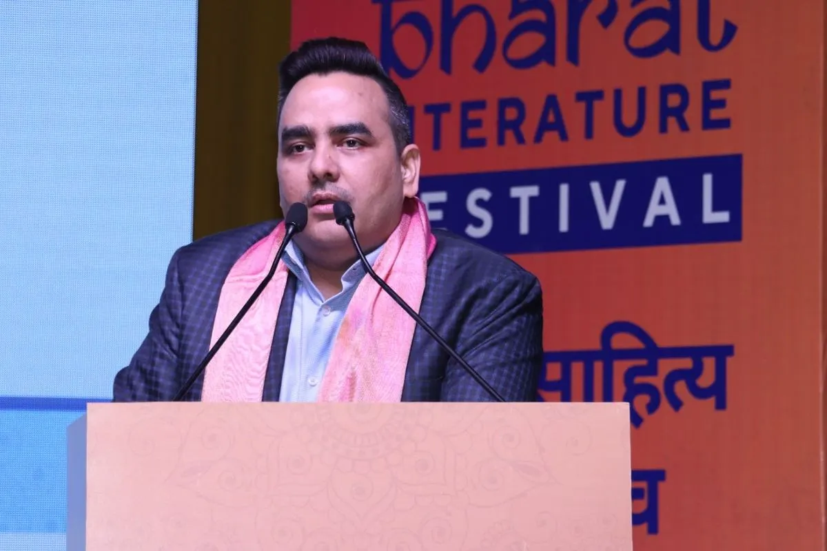 Bharat Express Chairman Upendrra Rai at Bharat Literature Festival