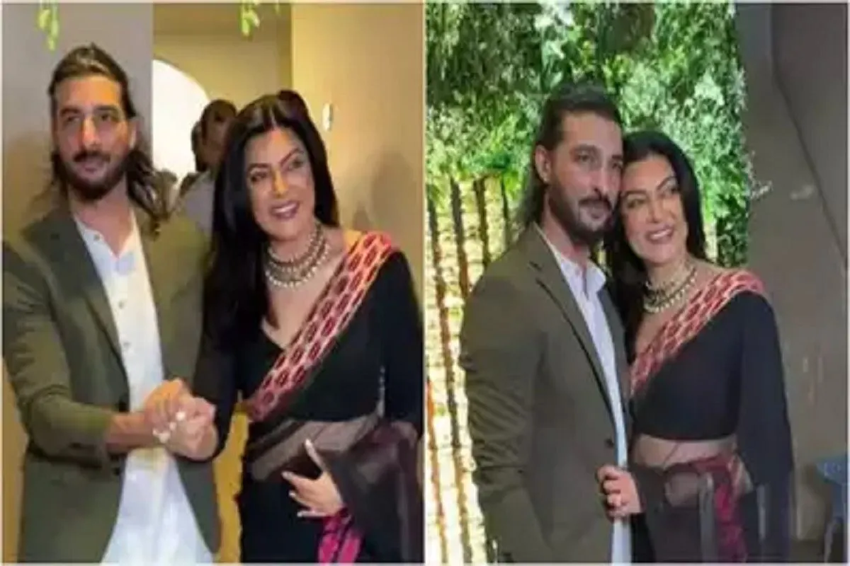 At the Diwali celebration, Sushmita Sen and Rohman Shawl, who are officially back together, join hands and create a cozy pose