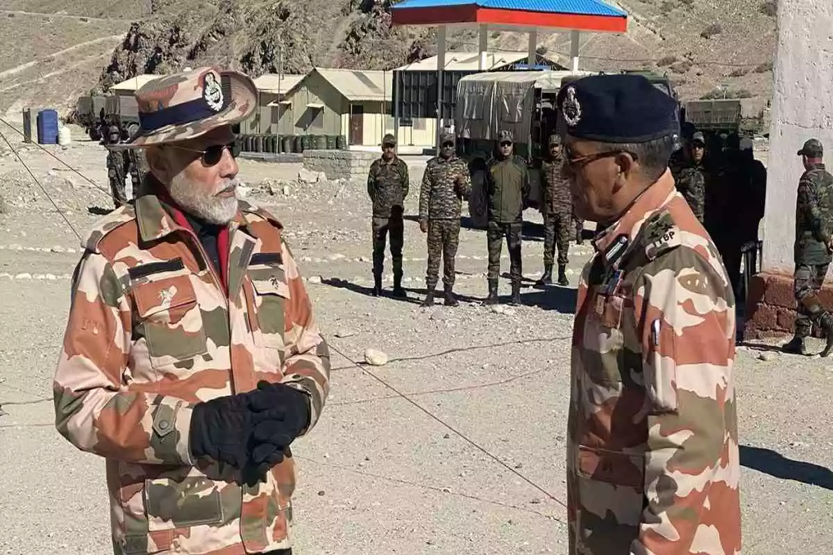 PM Modi visits Lepcha, Himachal Pradesh, to celebrate Diwali with military personnel