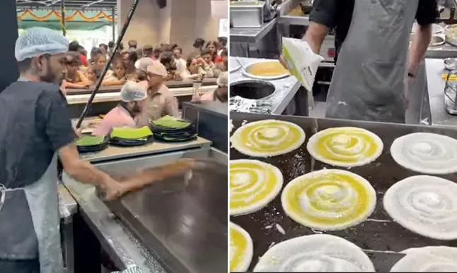 Bengaluru restaurant’s viral dosa-making video: 15 Million views spark controversy on tawa cleaning method with “Broom”