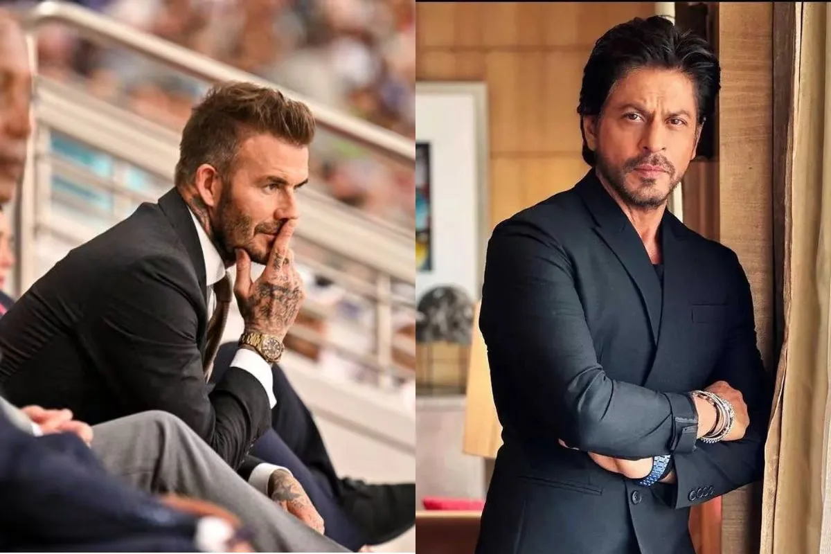 David Beckham visits Shah Rukh Khan for a private party before leaving from India  