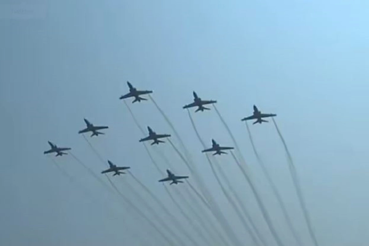Indian Air Force Wows spectators with dazzling Airshow above Narendra Modi Stadium