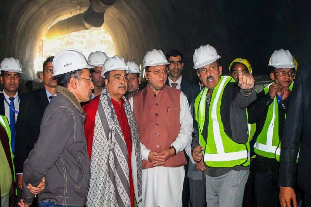 Nitin Gadkari's tunnel rescue