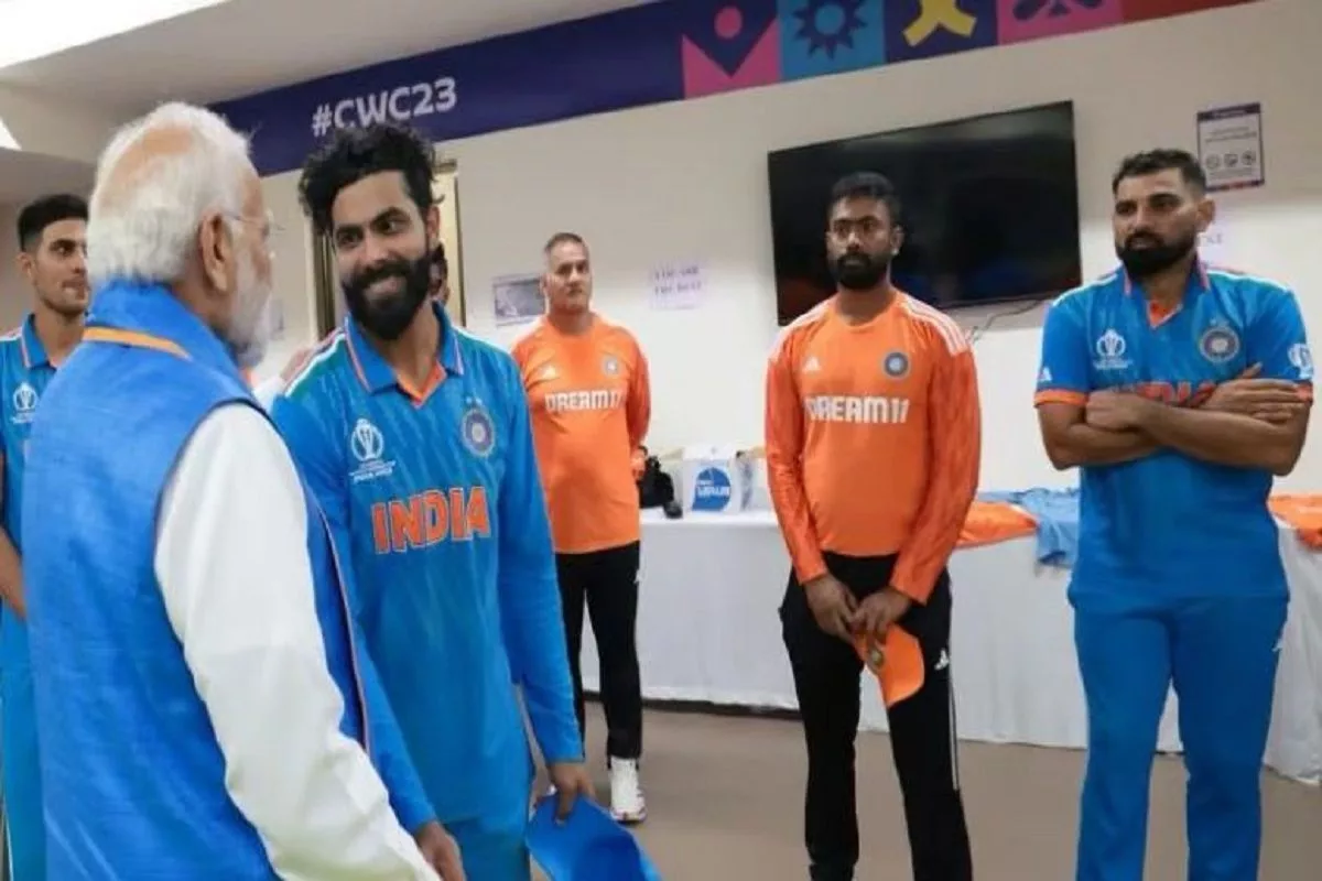 Jadeja finds motivation in PM Modi’s dressing Room Visit After India’s Heartbreaking Loss in 2023 CWC Final