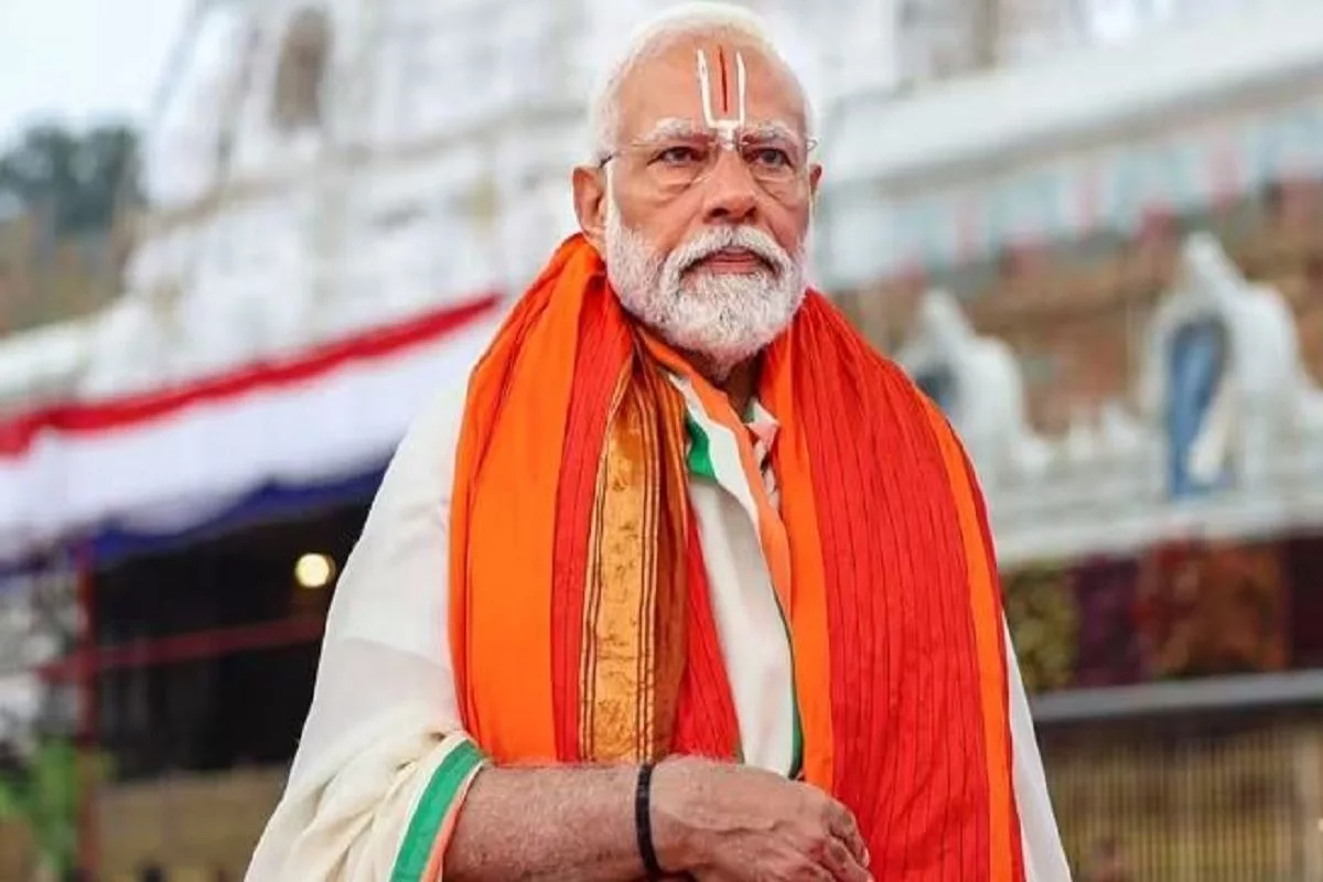 PM Modi’s Spiritual Visit to Tirupati: Praying for Well-being of 140 Crore Indians in Andhra Pradesh