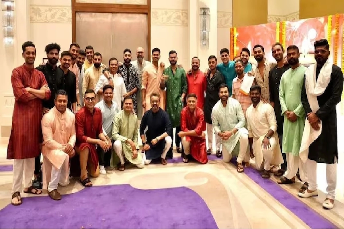 Indian cricketers celebrate Diwali at hotel ahead of IND vs NED match