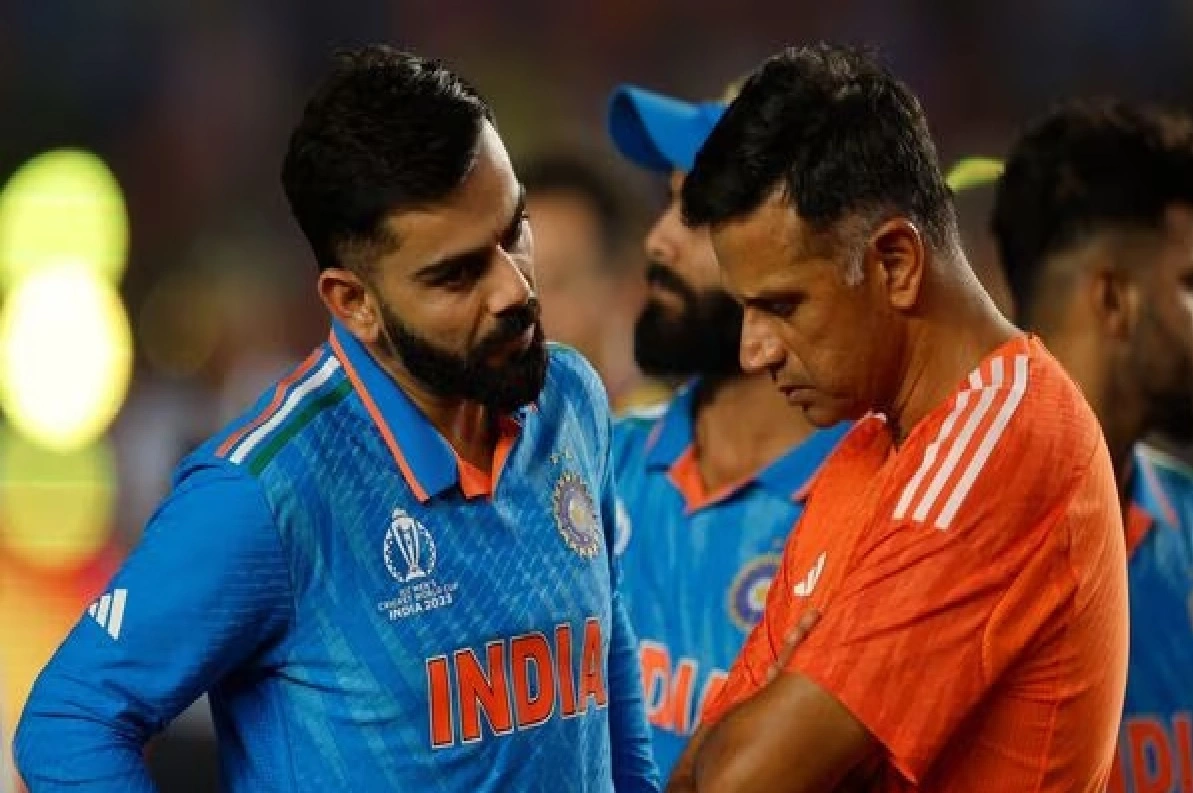 Dravid can’t watch the emotional breakdown that occured in the Indian dressing room after their loss in the World Cup final