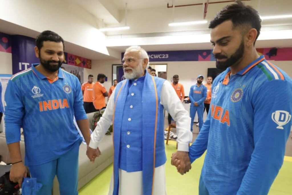 PM Modi visits team India’s dressing room to motivate players after World Cup final defeat