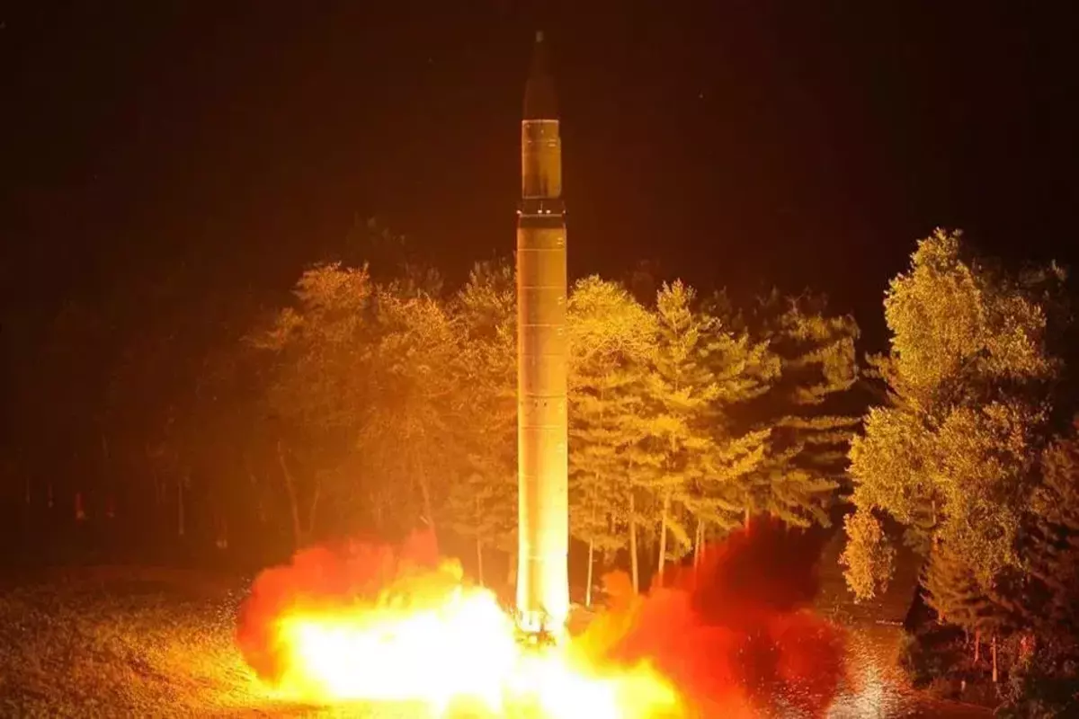 North Korea put a new solid-fuel engine for its banned ballistic missiles to test
