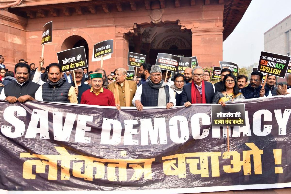 INDIA Bloc To Protest Against Mass Suspension Of MPs From Parliament