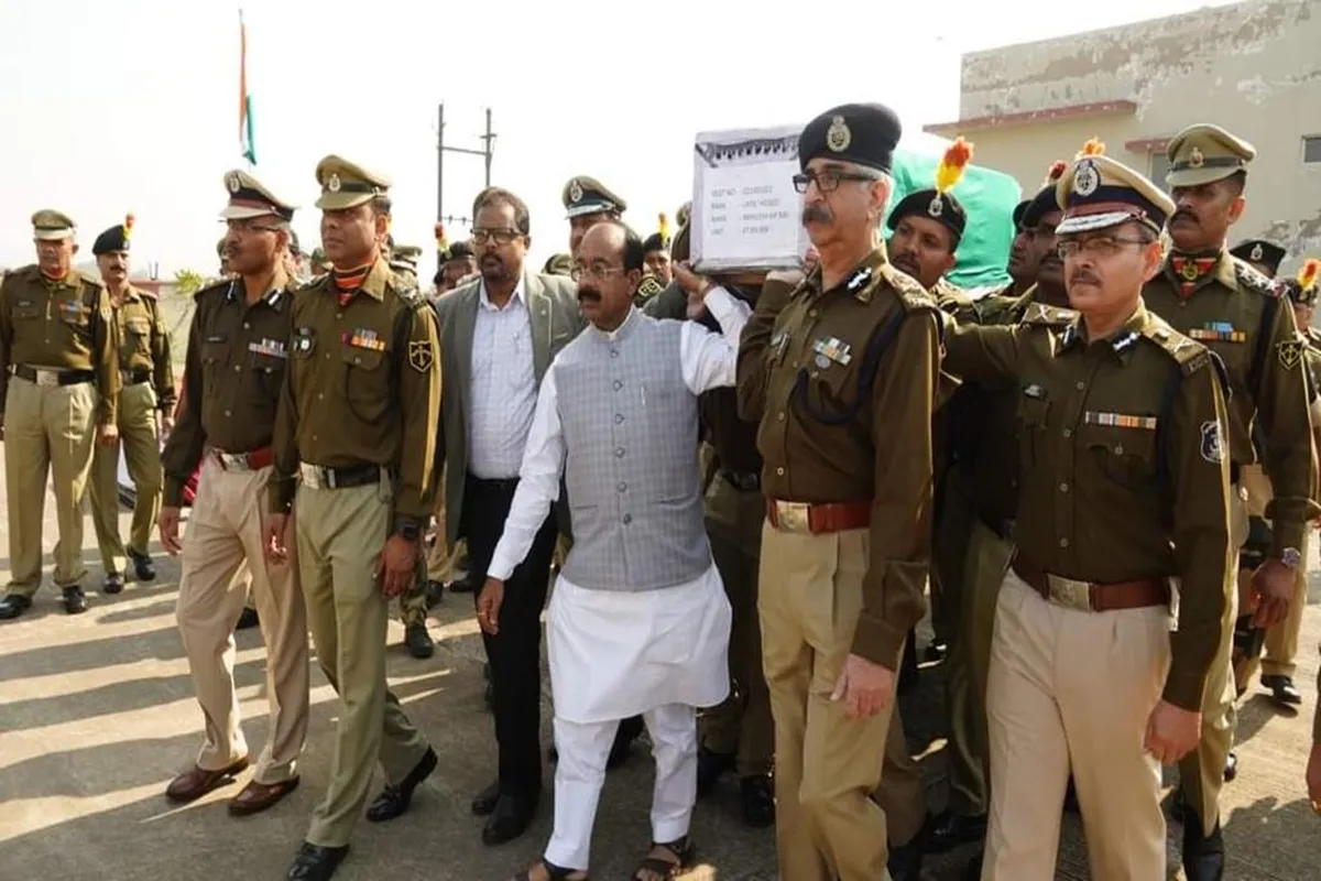 Deputy CM And DGP Pay Tribute To BSF Martyr Akhilesh Rai; Last Rites In Sherpur’s Uttar Pradesh Village