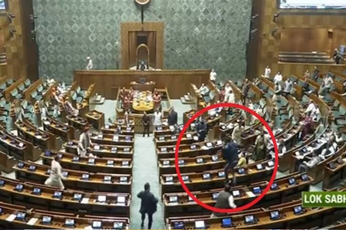 Security breach in Lok Sabha: Unknown people jumped from gallery, hurled gas-emitting objects