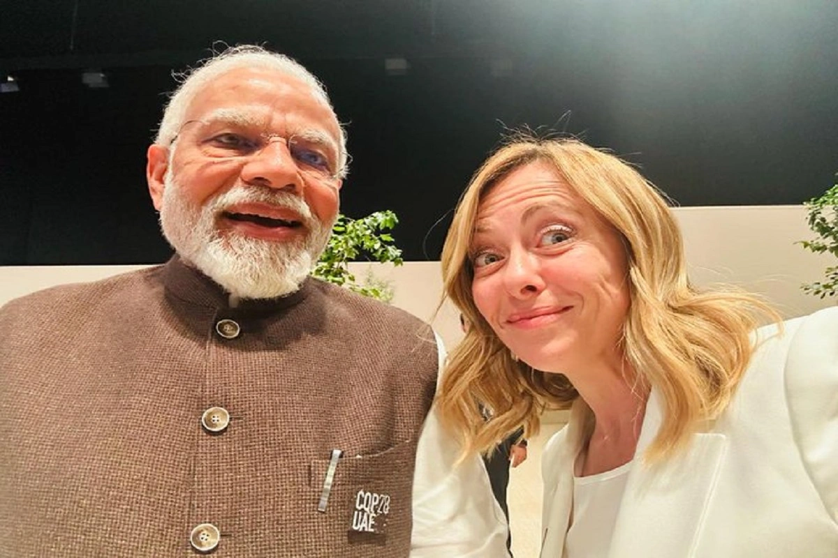 Giorgia Meloni shares selfie with PM Modi