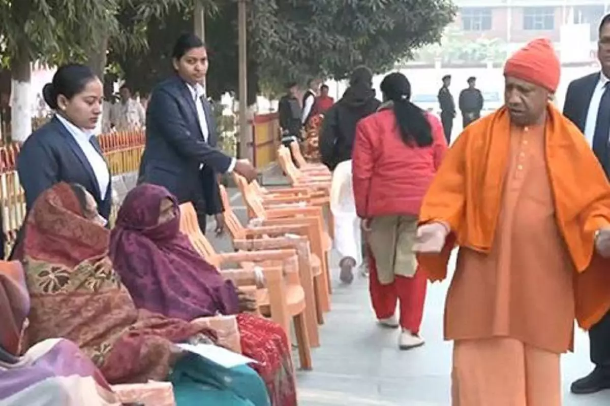 CM Yogi Adityanath Connects Directly with Citizens in 'Janta Darshan' at Gorakhnath Temple