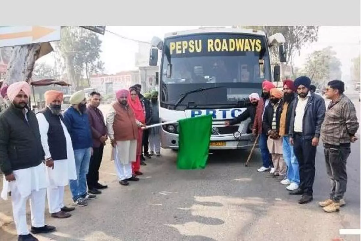 MLA Bhullar Unveils Second Bus In Ferozepur For ‘CM’s Pilgrimage Scheme