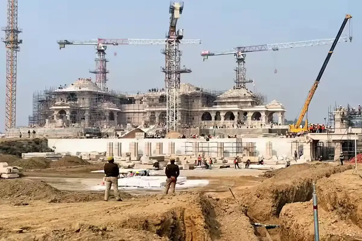 The construction of Ram Janmabhoomi Temple underway in Ayodhya. Both leaders of the trade body said that there is a high demand especially for models of Shri Ram Mandir