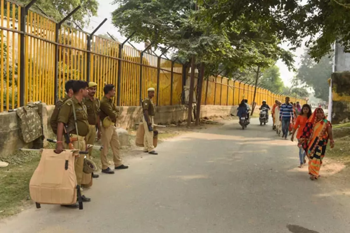 Security Tightened In Ayodhya Ahead Of Babri Masjid Demolition Anniversary