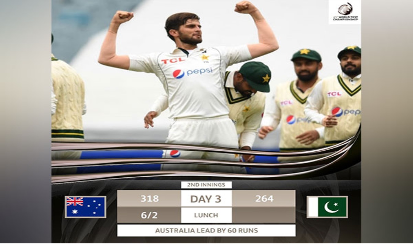AUS vs PAK, 1st Test: Cummins’ five-for puts Australia in command before Shaheen strikes back (Day 3, Lunch)