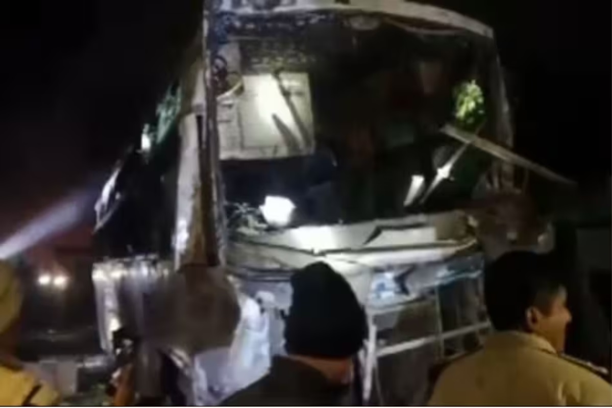 Uncontrolled bus hits motorcycle, three dead,  driver on run